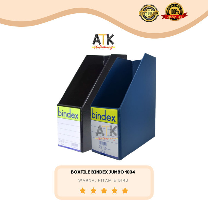 

PROMO!! -Boxfile Bindex Jumbo Folio 1034 Hitam/Biru atk - Hitam