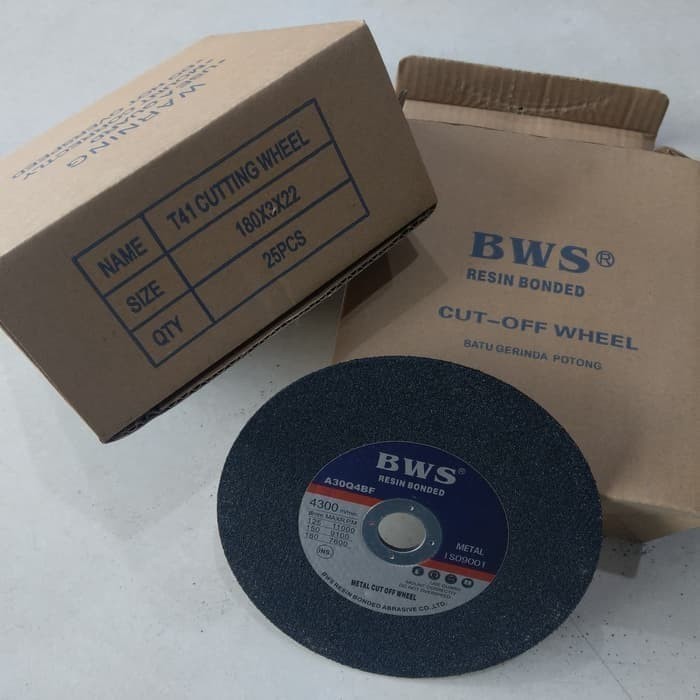 Mata Batu Gerinda 7 inch BWS / Batu Gerinda Potong Besi 7 inch BWS