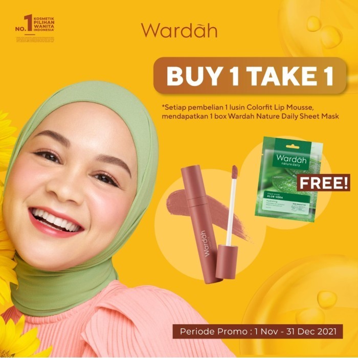 (NEW) -Wardah Colorfit Velvet Matte Lip Mousse - 09
