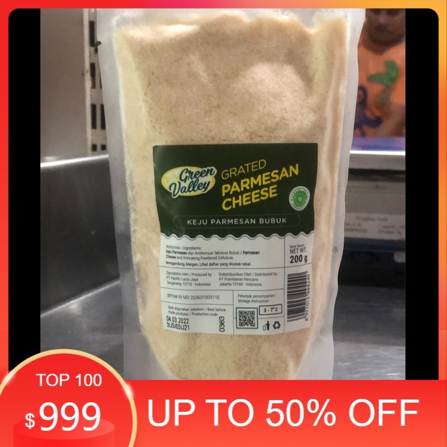 

Parmesan Green Valley 200 Gram