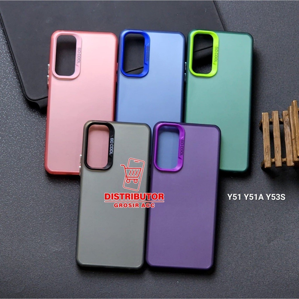 Distributor Acc VIVO Y51A CASE IMD Softcase PLATE HOLOGRAM CASE SOCOOL VIVO Y51A HYBRID