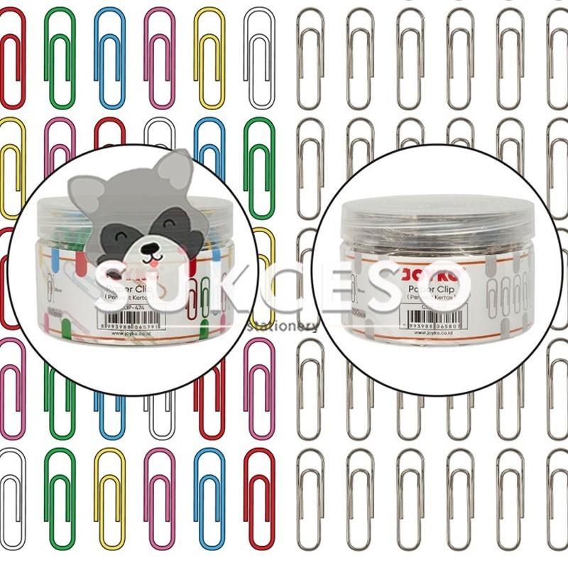 

Joyko Paper CLIP Penjepit Kertas 1 Drum 474 ~ 475