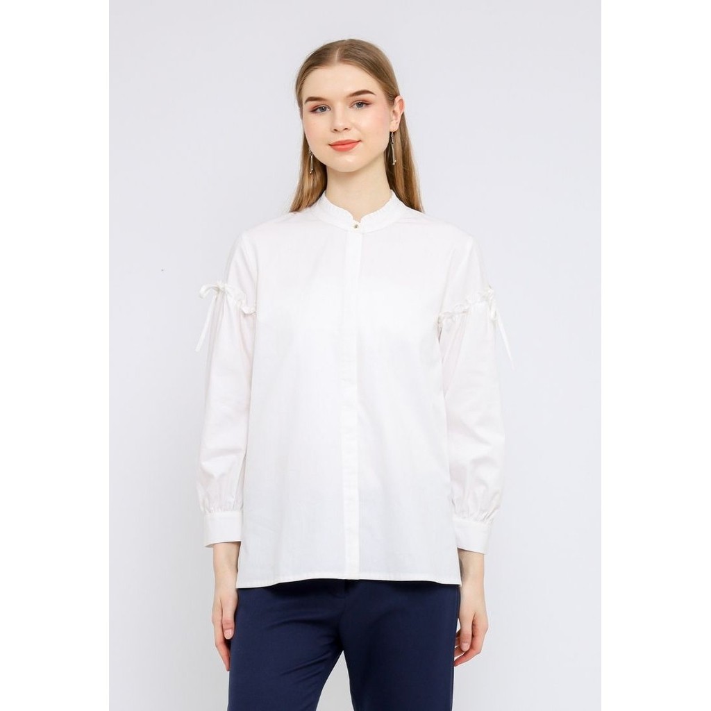 Urban Exchange Sunny White Shirt - Atasan Wanita Kemeja Putih