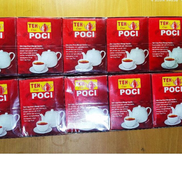 

(SLOP) Teh Poci Tubruk / bubuk vanilla 10 x 50 gram MURAH-TEH CAP POCI VANILA 50GR ISI 10PCS-TEH CAP POCI Aroma Vanilla [10 pcs/ 50 g]