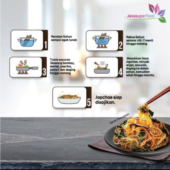 

Korean Vermicelli/Japchae/Bihun Sohun/Soun 500 Gram