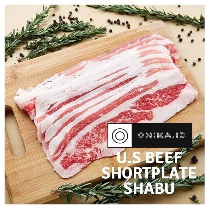 

Us Shortplate / Daging Sapi Slice Tipis / USA Beef Slice 1kg