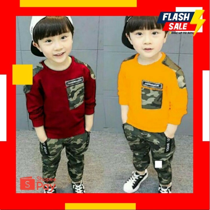 PAYDAY 3.3 | SETELAN ANAK LAKI LAKI  MOTIF ARMY 1TH-6TH-BAJU ANAK TERBARU DAN TERLARIS