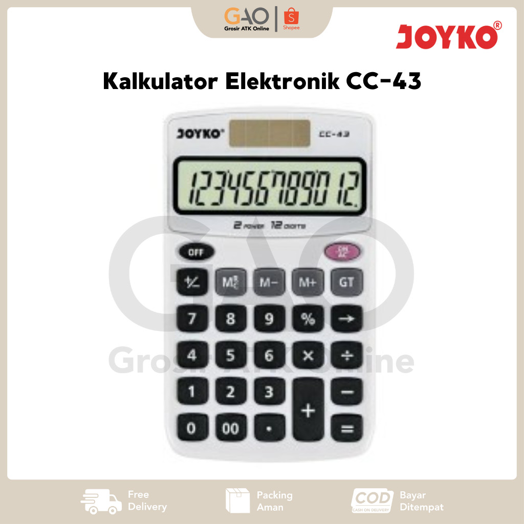 

Kalkulator Elektronik Joyko CC-43