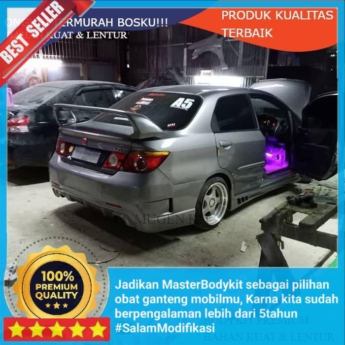 Aksesoris Bemper  bodykit honda city 2007 custom Grade A kuat-tebal-lentur Original