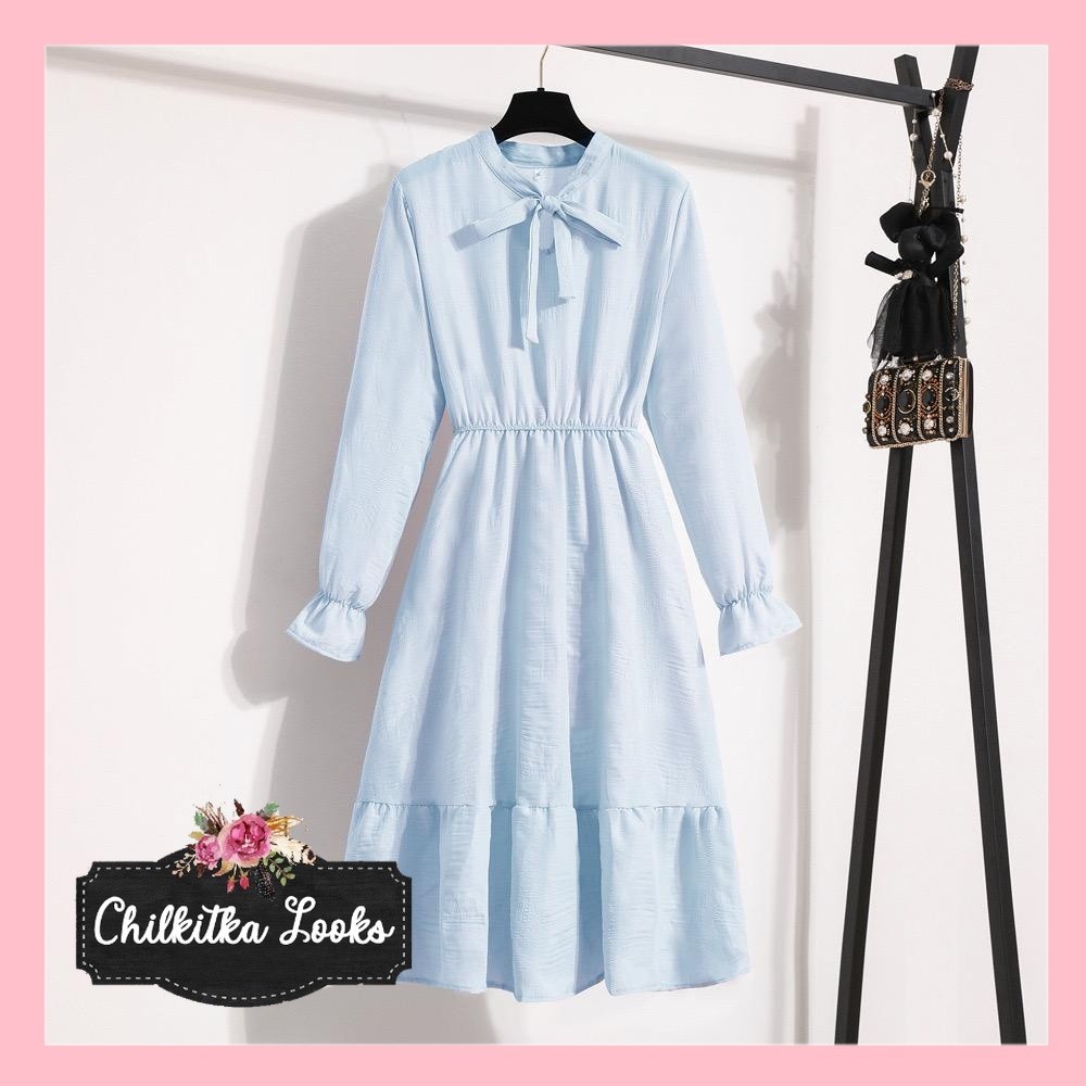 CHILKITKA LOOKS KOREAN FASHION STYLE NJ - JIHAN DRESS TUNIK KOREAN IMPOR WANITA HIJAB LEBARAN RAMADH