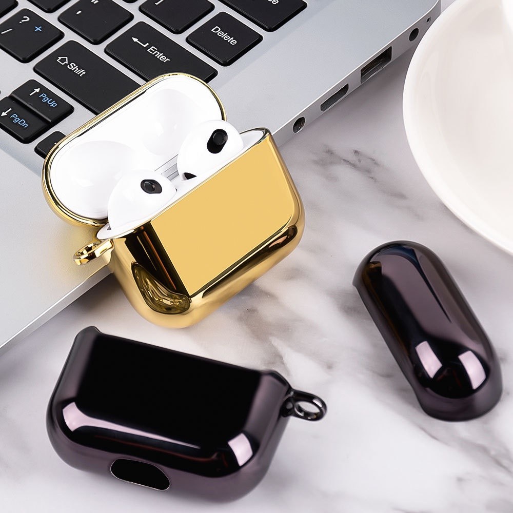 [New Collection] Metallic Hardcase Case Airpods Pro Case Airpods 1 2 Airpods Pro