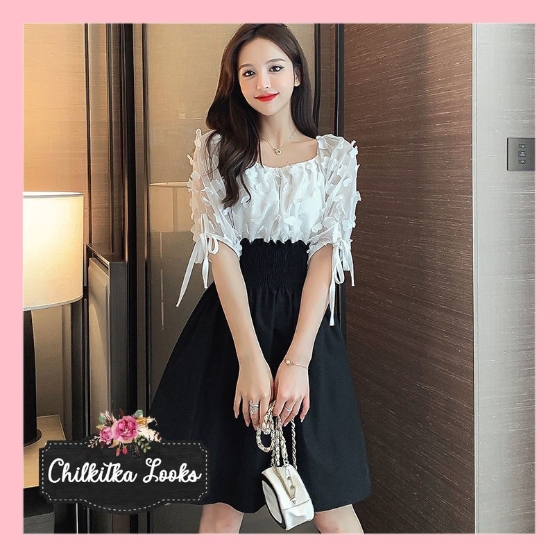 CHILKITKA LOOKS FASHION SELEBGRAM Mini Dress Korea D012