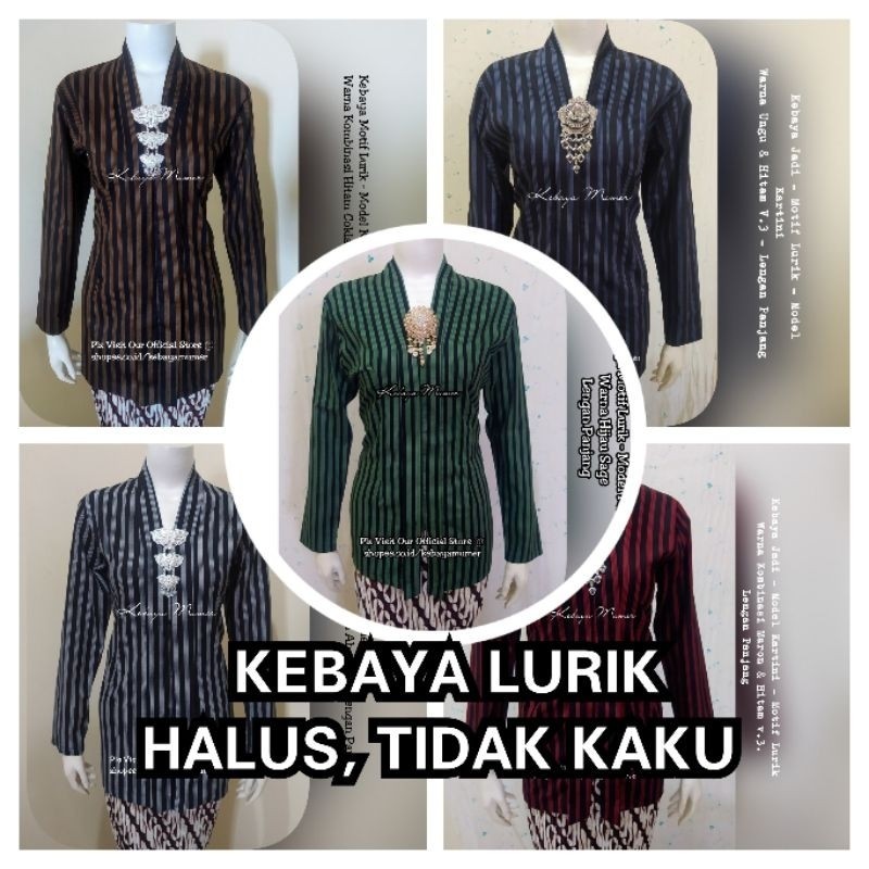 LURIK JAWA Kebaya Lurik. Kebaya Kartini. Kebaya Jadi. Kebaya Lurik Jadi. Kebaya Lurik. Baju Adat Jaw