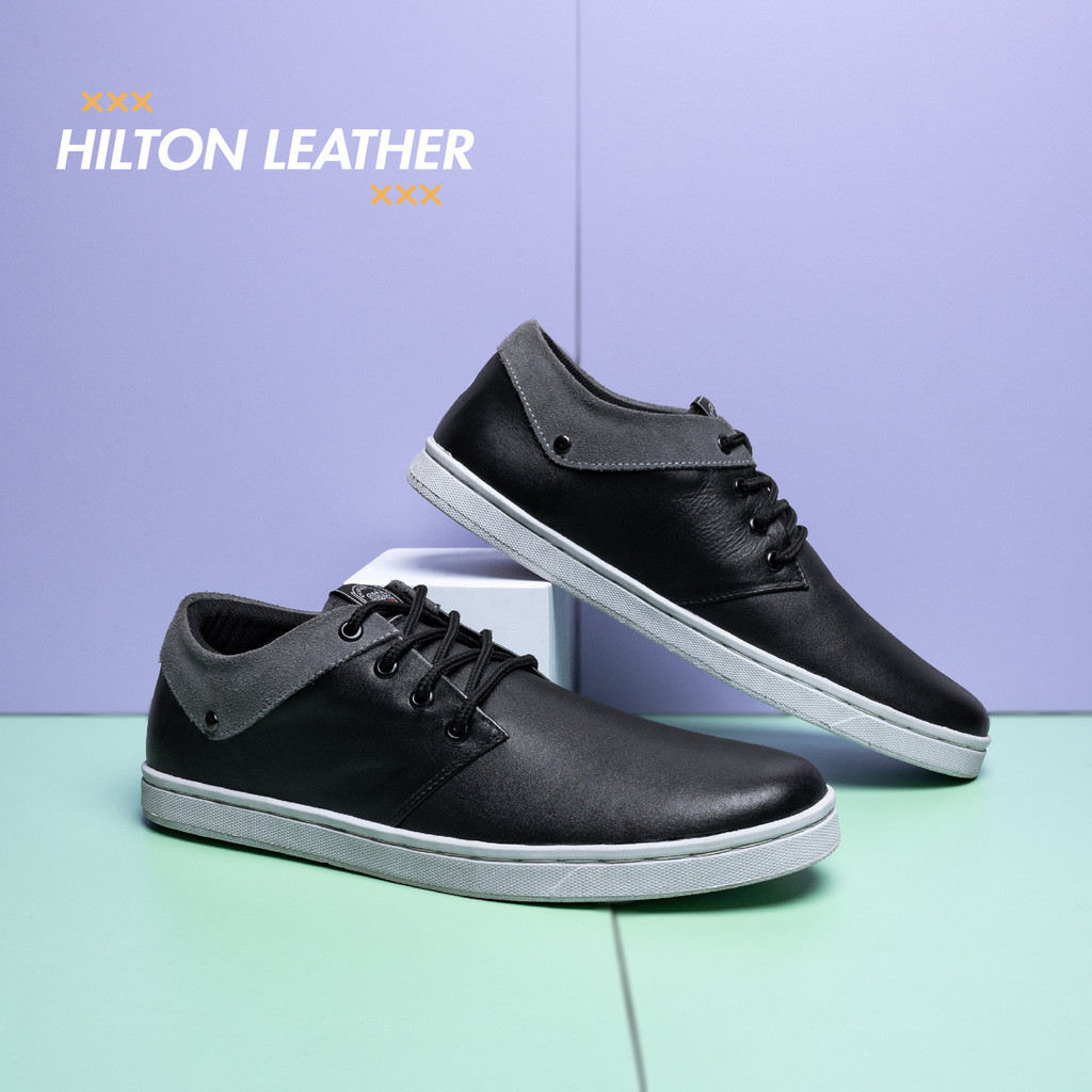 Lavio Bandung Footwear Sepatu Casual Pria Sneakers Lavio Hilton Kulit Best Quality Kekinian 2024 SEP
