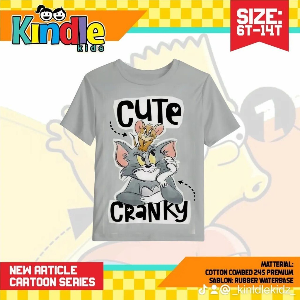 6576 Kaos Cartoon by Kindle Kids