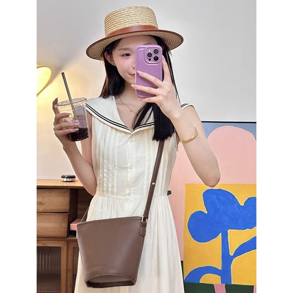 New French Academy style vest dress for women