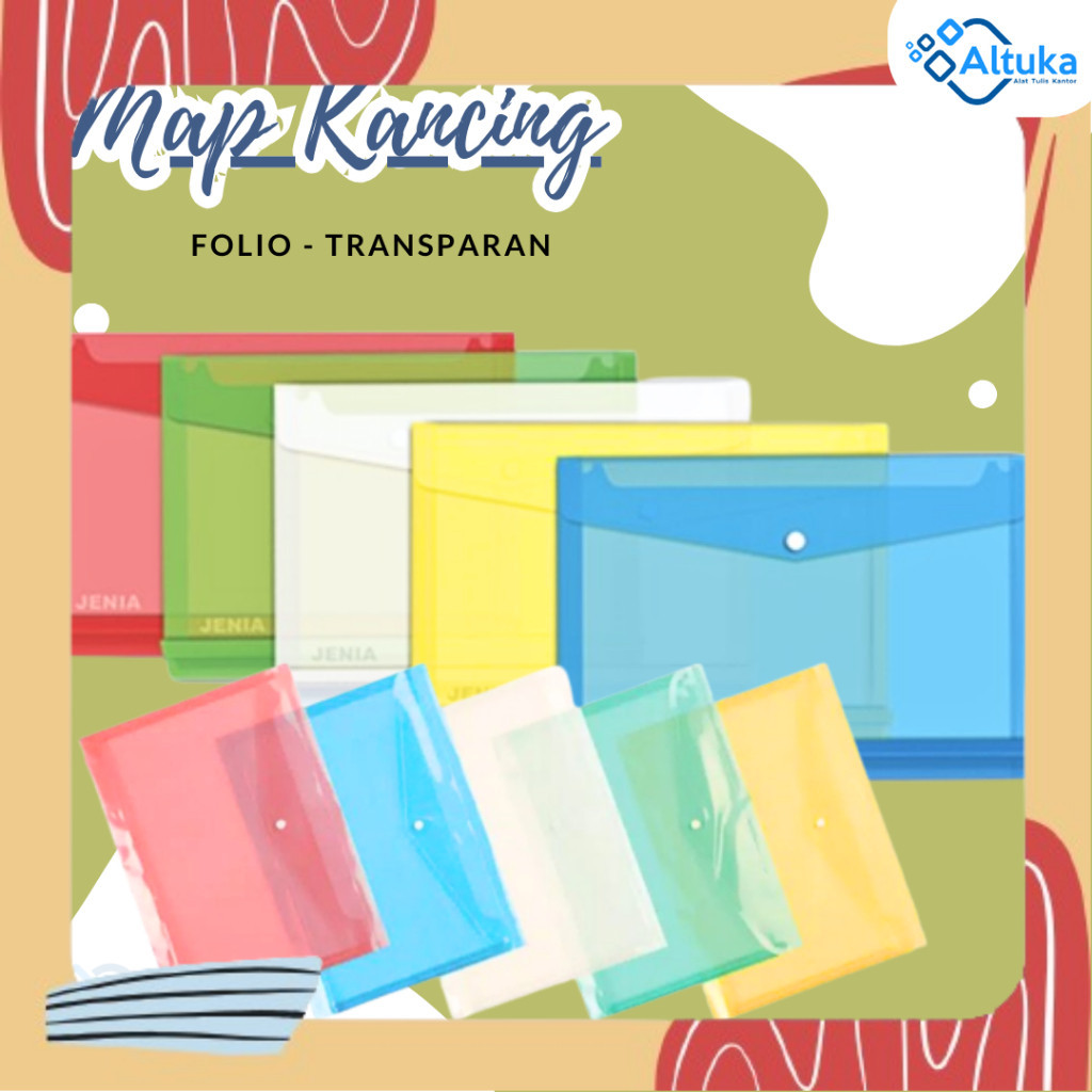 Map kancing plastik map folder / Map Plastik Kancing