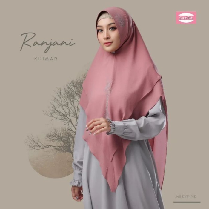 Khimar Syari 2 Layer Pet Antem Ranjani Ceruty Baby Doll Sayra Official