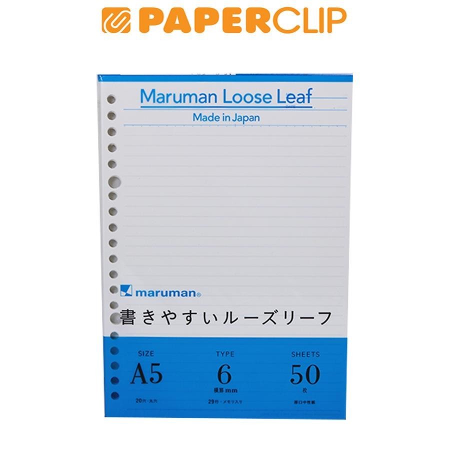 

LOOSE LEAF A5 MARUMAN L1301 50S 6MM