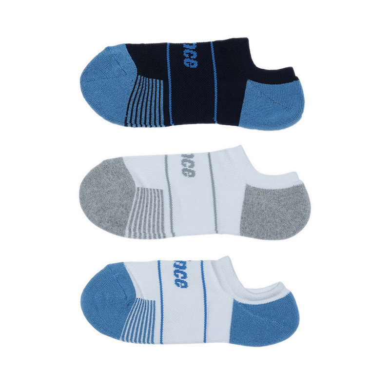 Prince Unisex Low Cut Socks 3 Pairs - White/Navy/Black