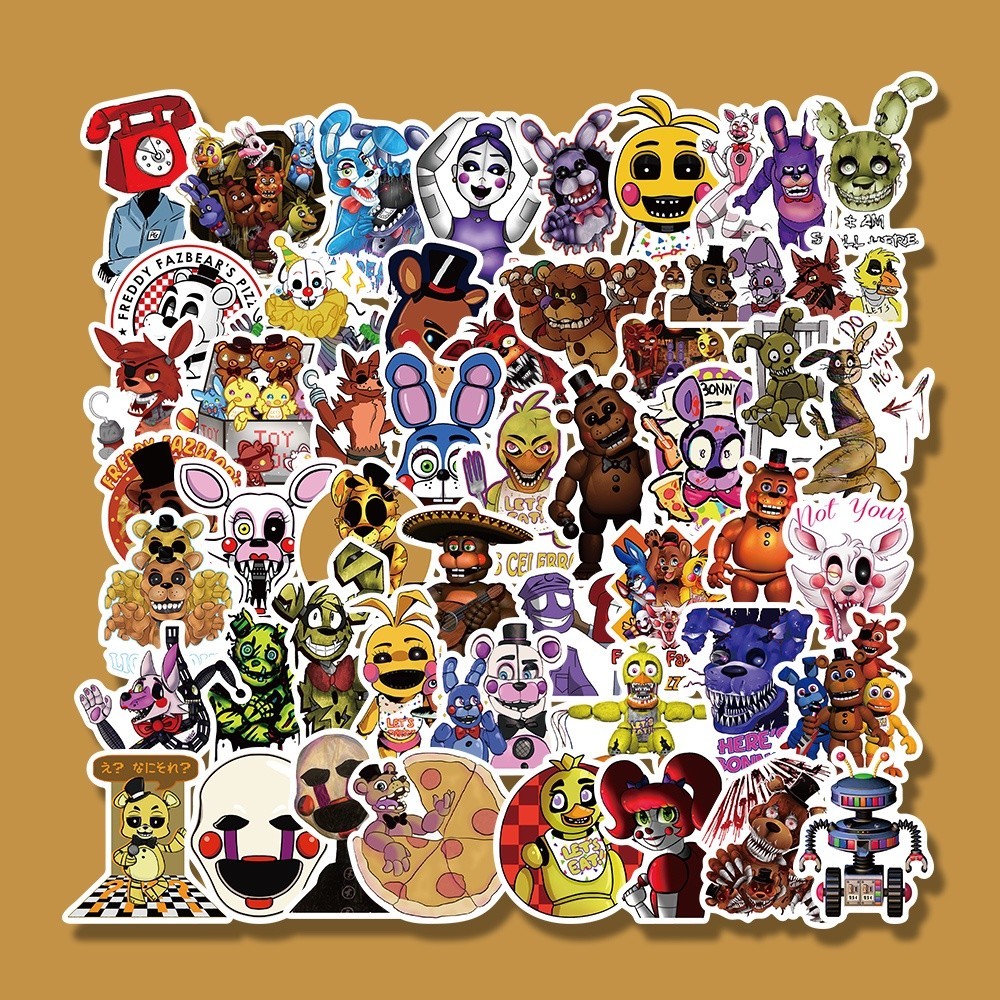 

PROMO25 Pcs Stiker Motif Five Nights at Freddy 's Tahan Air Untuk Dekorasi notebook