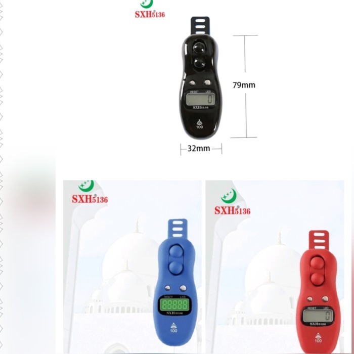 Tasbeh Led Digital Tasbih Buzz Alarm Doff Bunyi Beep