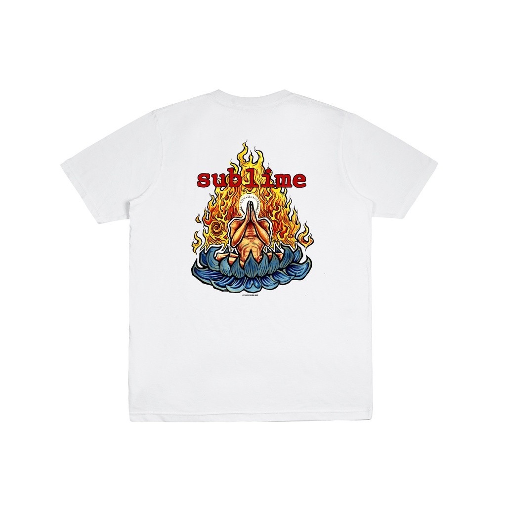 【COD】 PMP X SUBLIME NEW REALIZATION TEE WHITE Fashion T-shirt