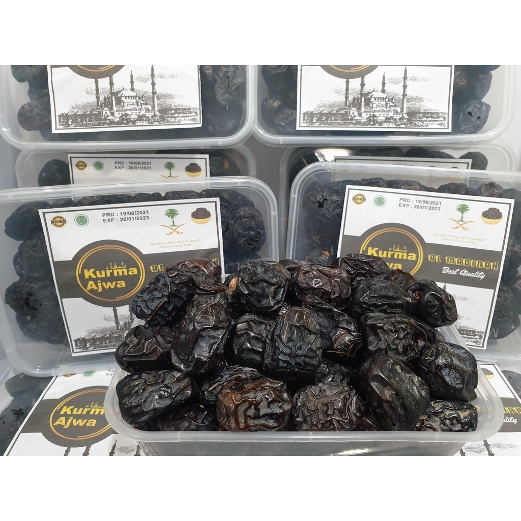 

Kurma Ajwa nabi asli arab 500gr exp 2025