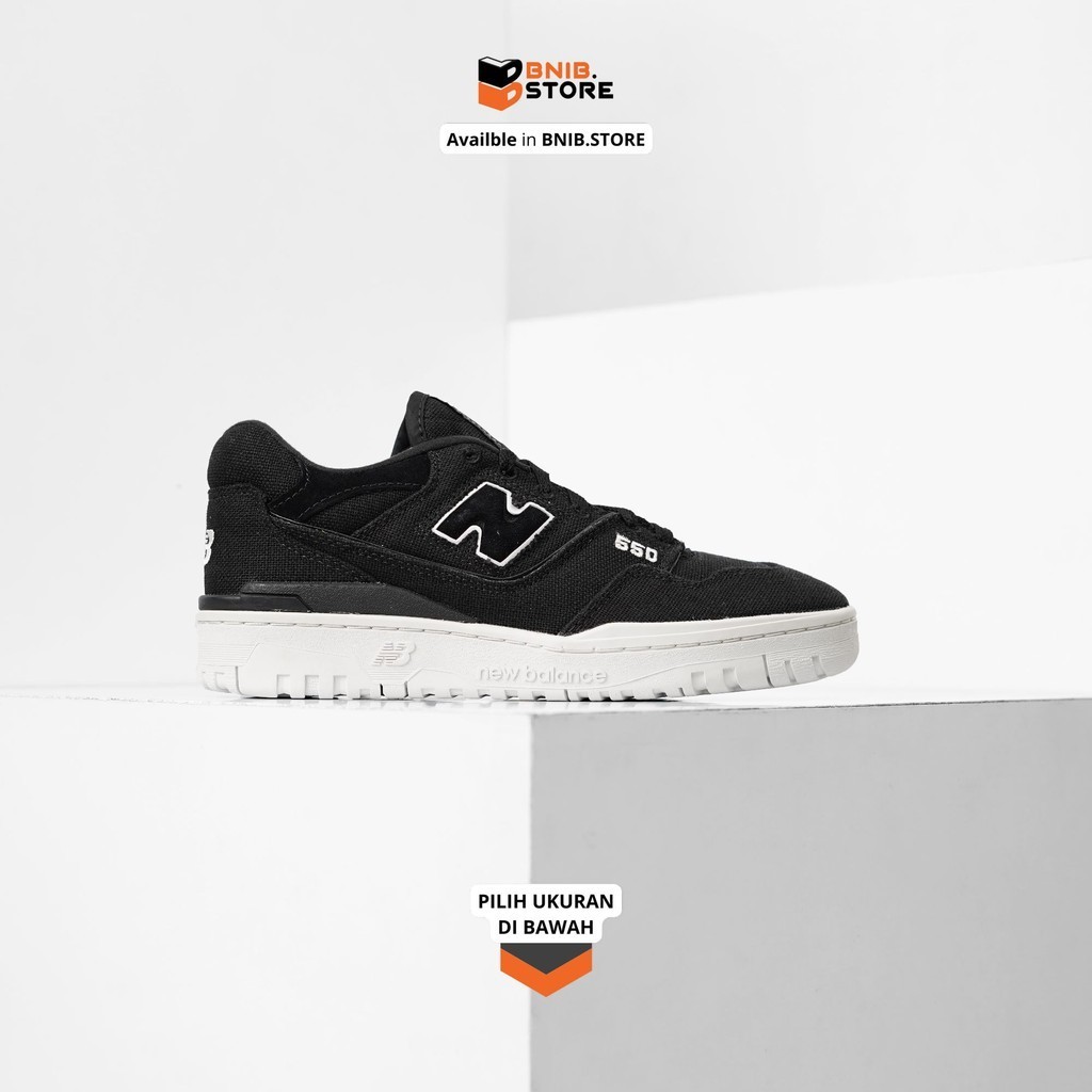 Sepatu Sneaker Pria NB 550 Hemp Pack Black Original BNIB