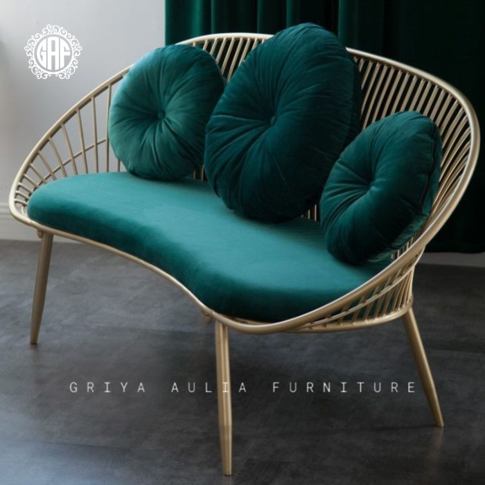 Bangku jari2 besi terbaru kursi modern dudukan busa