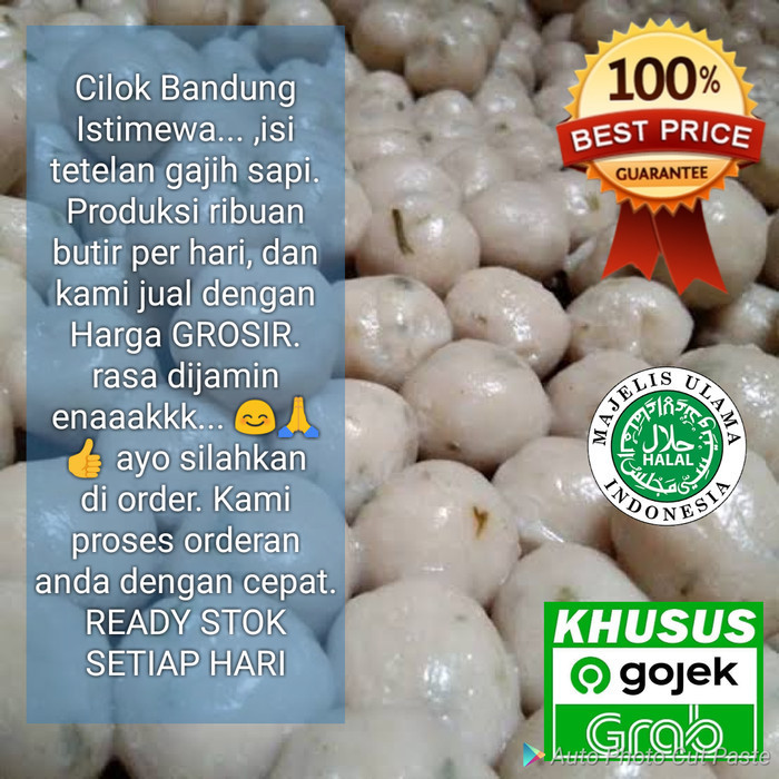 

Sale Cilok Bandung Super Isi Tetelan / HARGA GROSIR / Isi 100 Butir