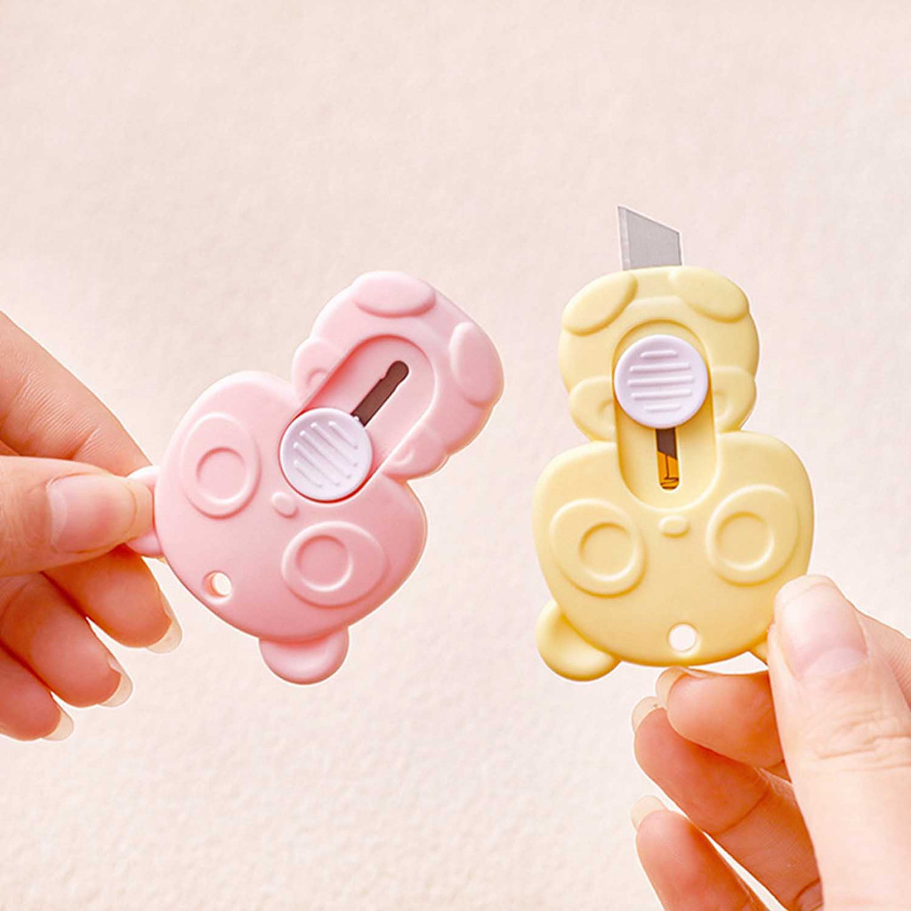 

LUITO - Pisau Cutter Mini Karakter Pisau Kater Packing Unboxing Paket Kecil / Pisau Pemotong PS02