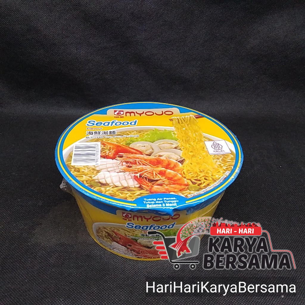 

MYOJO BOWL MIE INSTAN RASA SEAFOOD CUP 81GR