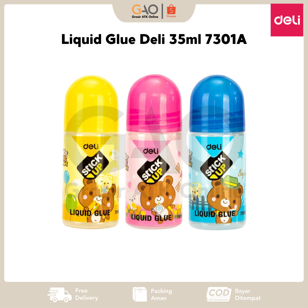 

Liquid Glue Deli 35ml 7301A Lem Cair Bening Deli 7301A