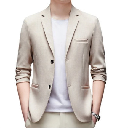 Jas / Blazer Pria Semi Formal Saku Tanpa Tutup - Jas Wisuda Pria