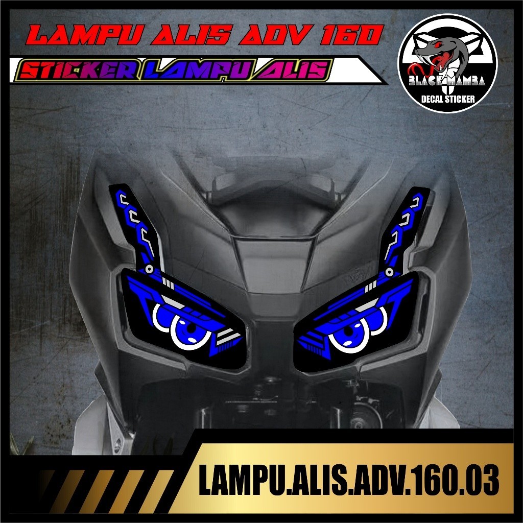 STICKER LAMPU ADV 160 STRIPING DECAL LAMPU ALIS ADV 160 03