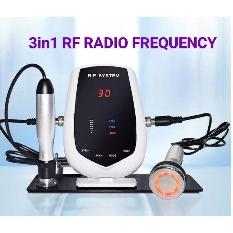 PROMO 3in1 rf radio frekuensi mini rf pelangsing pembakar lemak anti selulit slimming rf ems ultraso