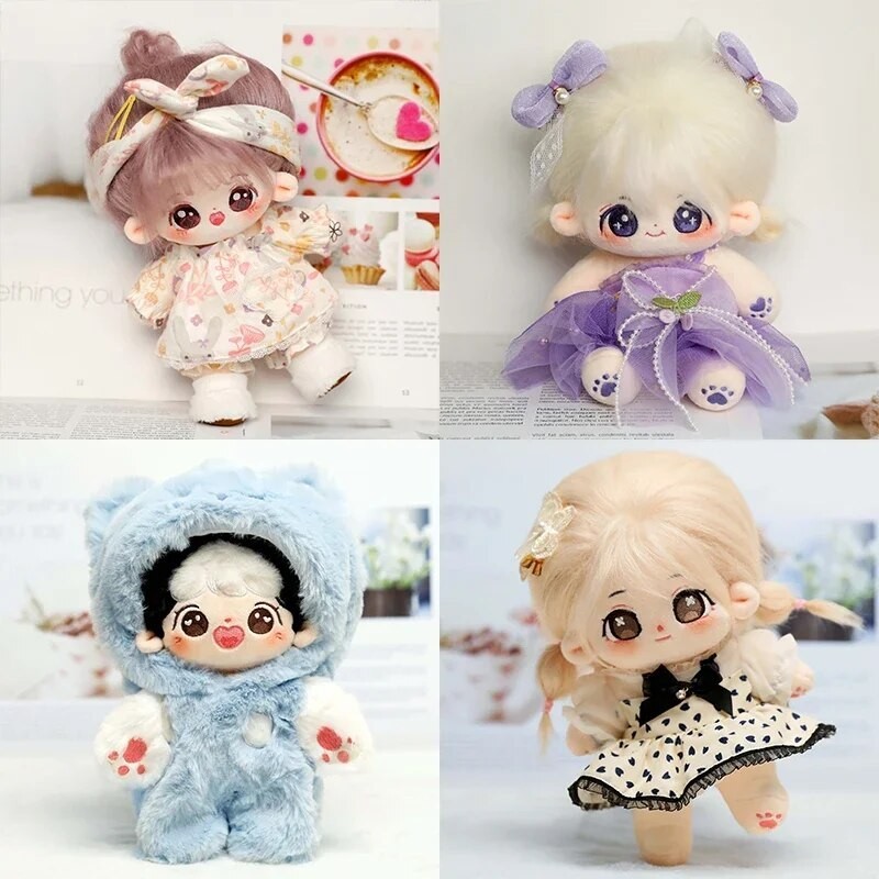 20cm Doll Full Set with Skeleton Cute Cotton Doll No Attribute Children's Plush Toy Birthday Gift