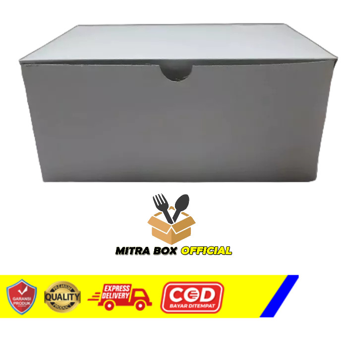 

kardus dus box boks kotak GS polos kue makanan snack 12x14 12x14 12x16cm KUTE ISI 100PCS