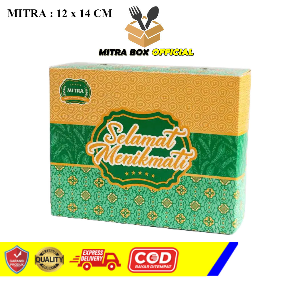 

Dus Box Snack Kotak Kue Roti Dus Kue Motif ukuran 12x14cm MITRA ISI 100PCS