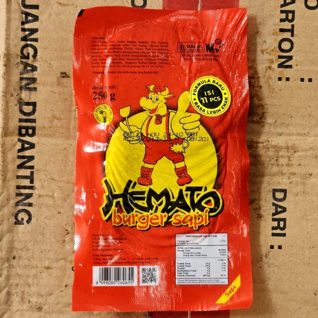 

Hemato Daging Burger Sapi 250gr Hemato Beef Patties