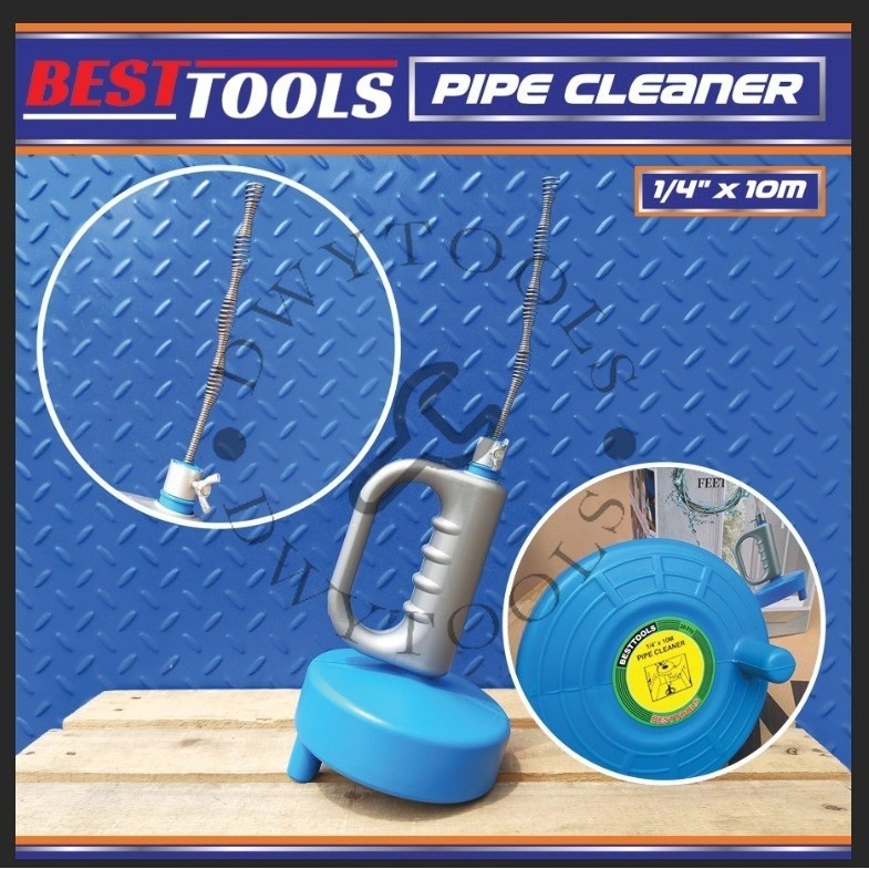 Pipe Cleaner 10m Kabel Sling Saluran Air Macet Mampet BESTTOOLS PCM010 Alat Pembersih Pipa Drain