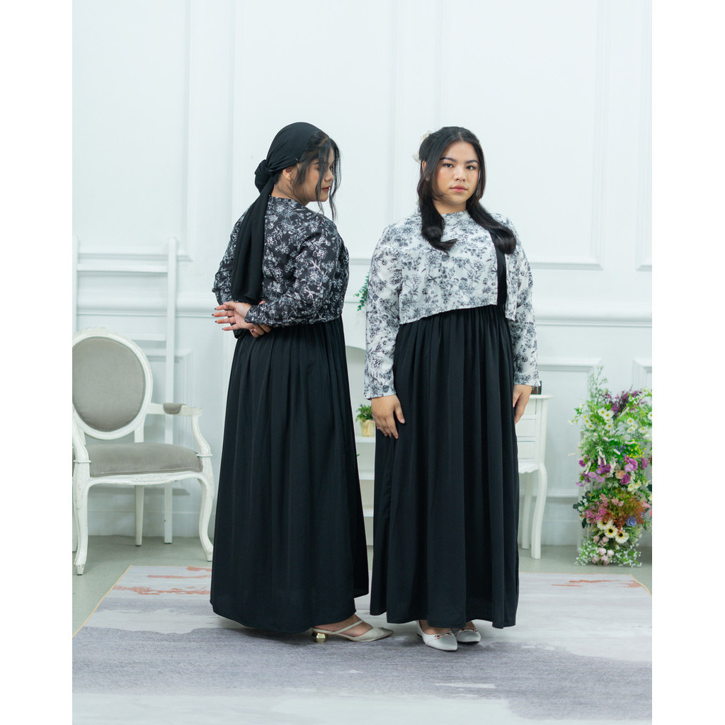 Allura Dress Big Size / Dress Wanita Jumbo / Gamis Jumbo / Gamis Big Size