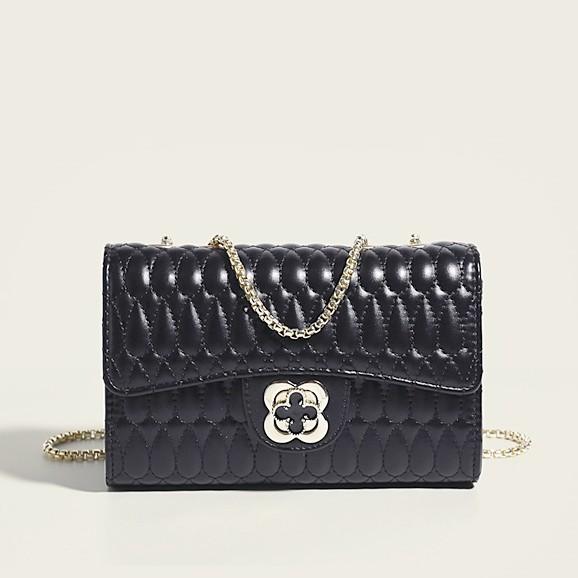 Pabrik grosir air drop berlapis tas selempang wanita kulit berpenutup rantai tas bahu wanita selempa