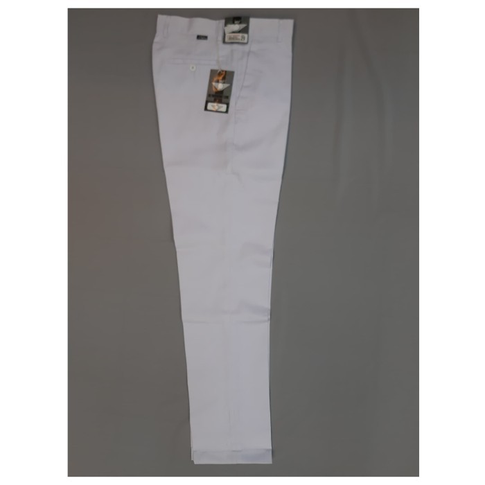 celana putih panjang pria formal kantor bahan katun