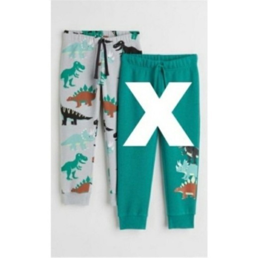 CELANA HM JOGGER HNM GREY DINOSAURUS DINO ANAK LAKI LAKI