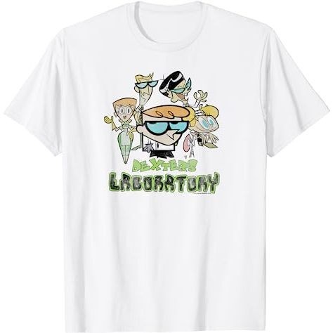 BAJU DISTRO Dexter's Laboratory Vintage Cast T-Shirt