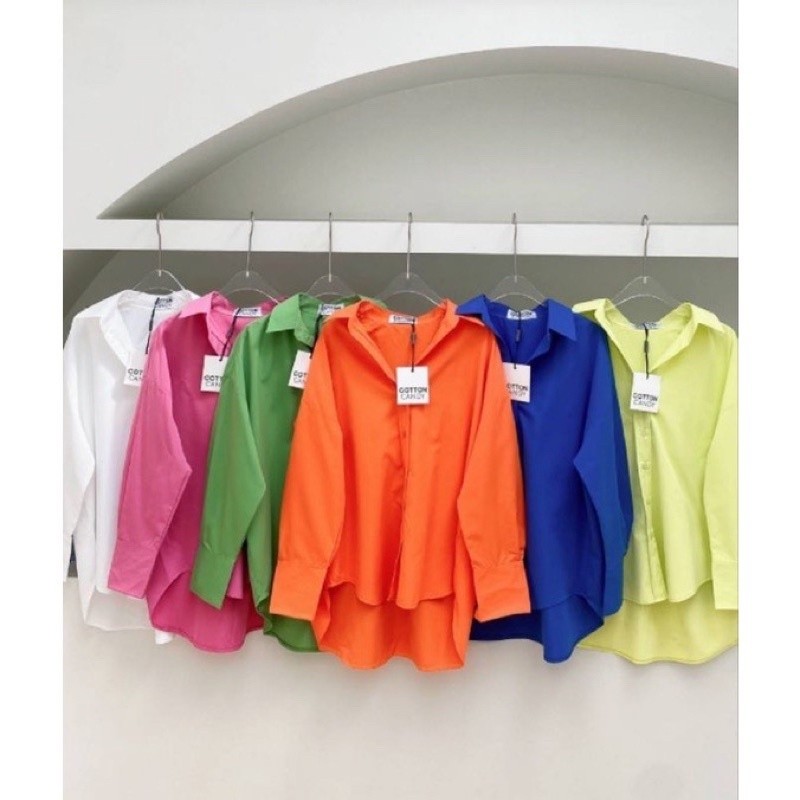 POLA SHIRT PREMIUM - KEMEJA ATASAN WANITA SUPER PREMIUM 8058