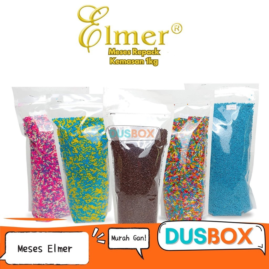 

Elmer Meses 1KG / Meses Elmer / Meses Warna Warni / Meses Hijau / Meses Pink / Meses Elmer Repack / Meses Dark Cokelat