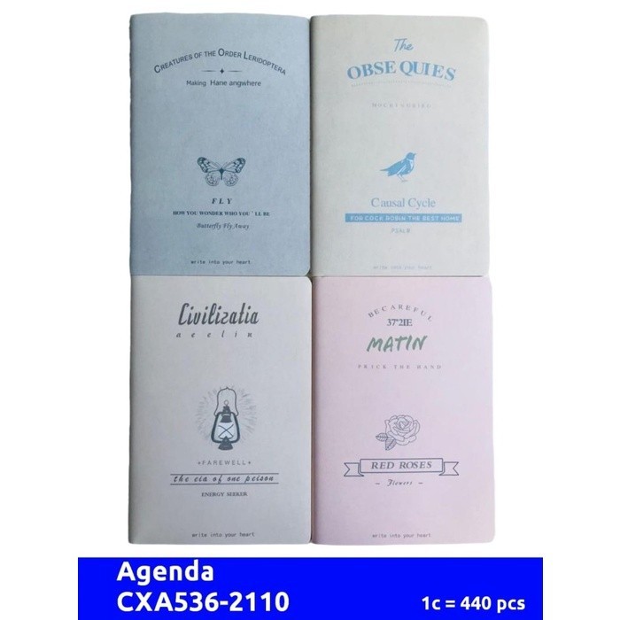

[ATK BRO] CXA536-2110 Agenda/Diary Notebook Aesthetic